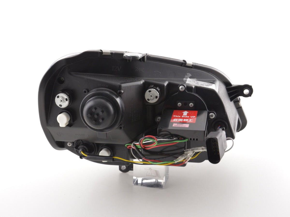 Scheinwerfer Set Daylight LED Tagfahrlicht VW Polo 9N3 05-09 schwarz Scheinwerfer Set Daylight LED Tagfahrlicht VW Polo 9N3 05-09 schwarz
